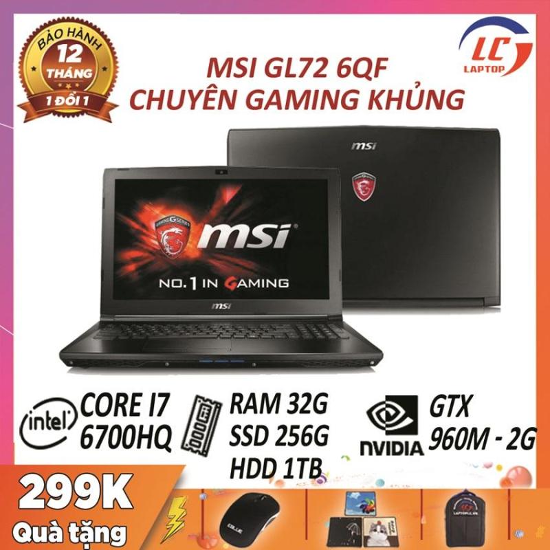 Bảng giá Laptop chuyên game MSI GL72 6QF core i7-6700HQ - VGA Nvidia GTX 960M- 2G, màn 17.3  FullHD,laptop game Phong Vũ