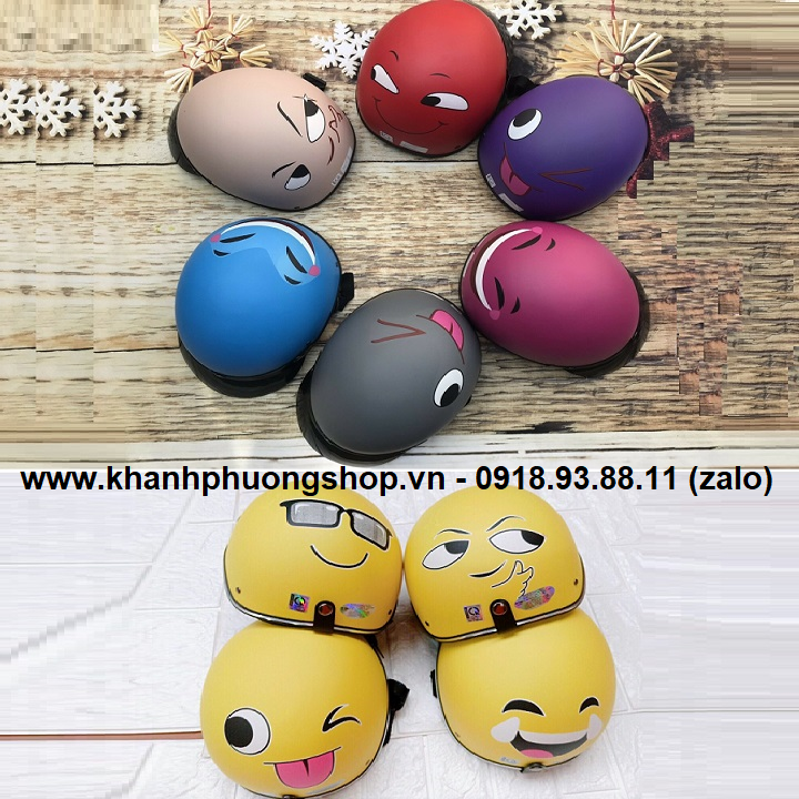 [HCM]nón bảo hiểm mặt cười - nón bảo hiểm