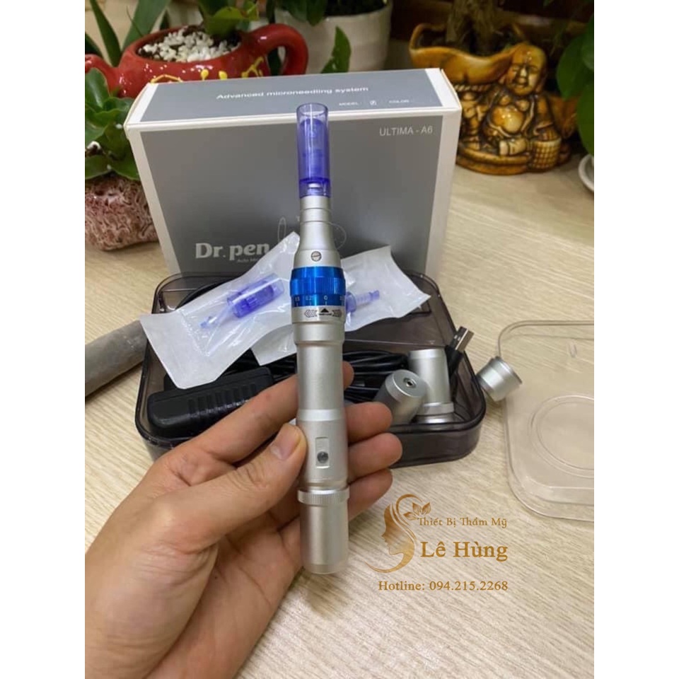 ( hàng chuẩn) Máy Phi Kim Lăn Kim Cấy Phấn Cấy Tảo Dr Pen A6