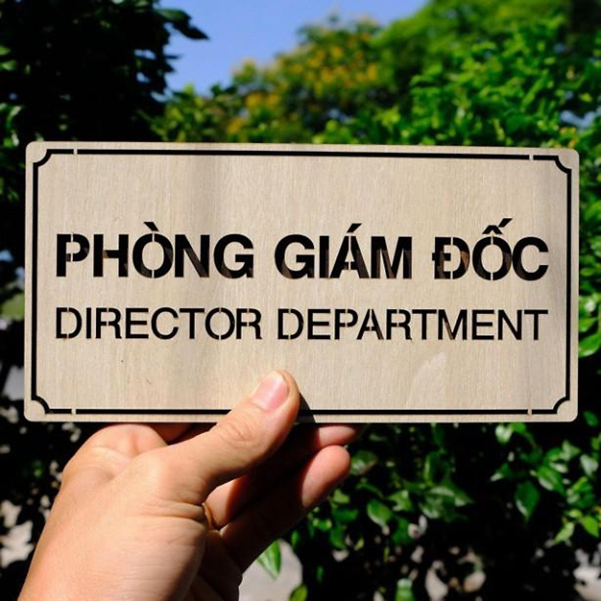 Bảng gỗ carina tb701- khắc tên phòng