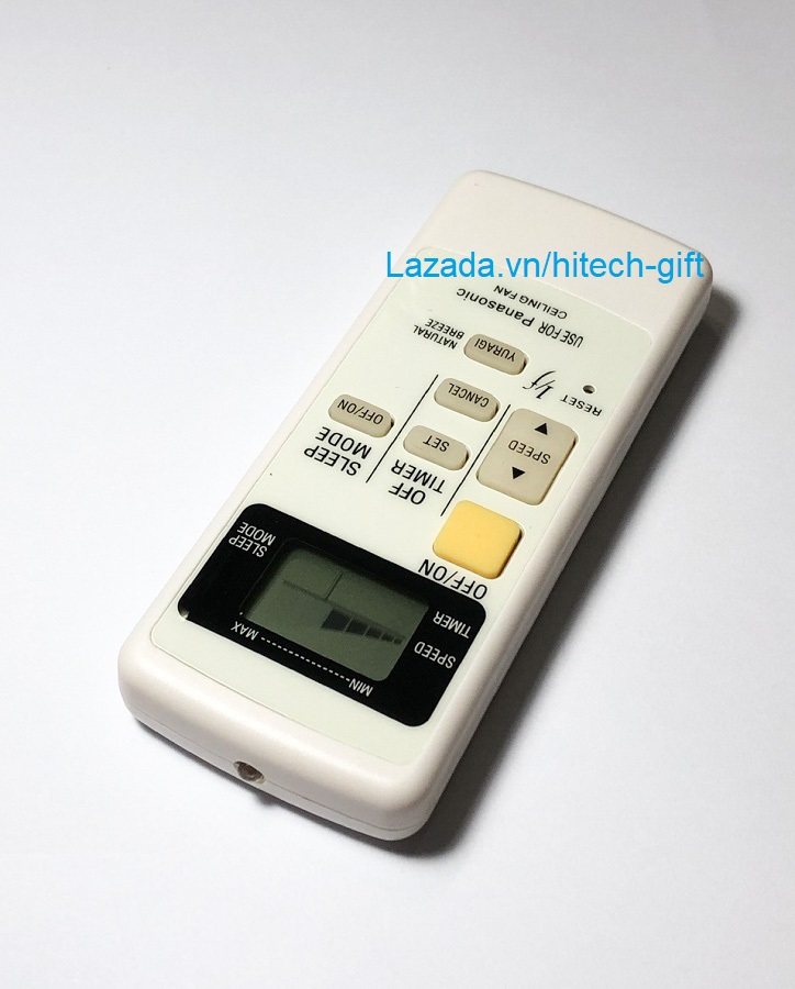 Remote Quạt Máy Panasonic Điều Khiển Quạt Trần 5 Cánh Kèm Pin AAA