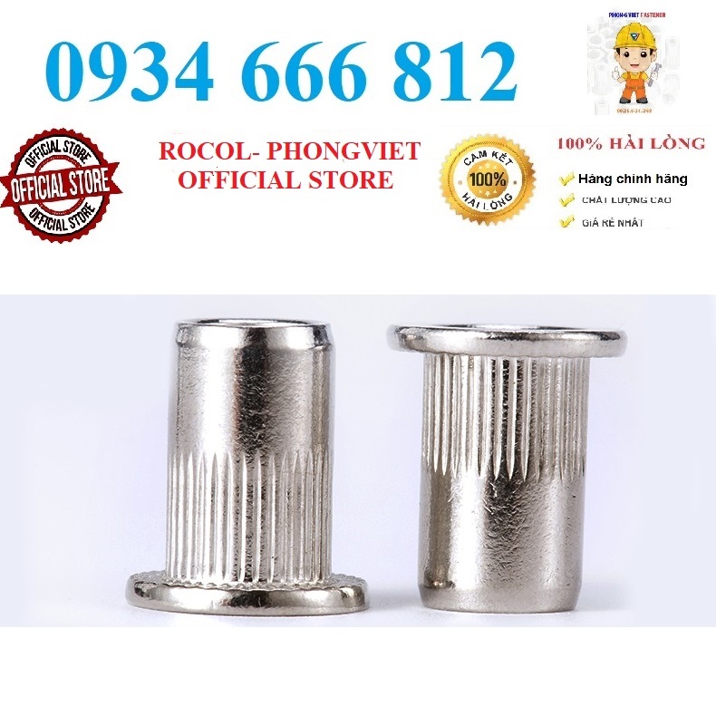 Set10 cái m3-m10 ốc tán rút inox 304 m3, m4, m5, m6, m8, m10