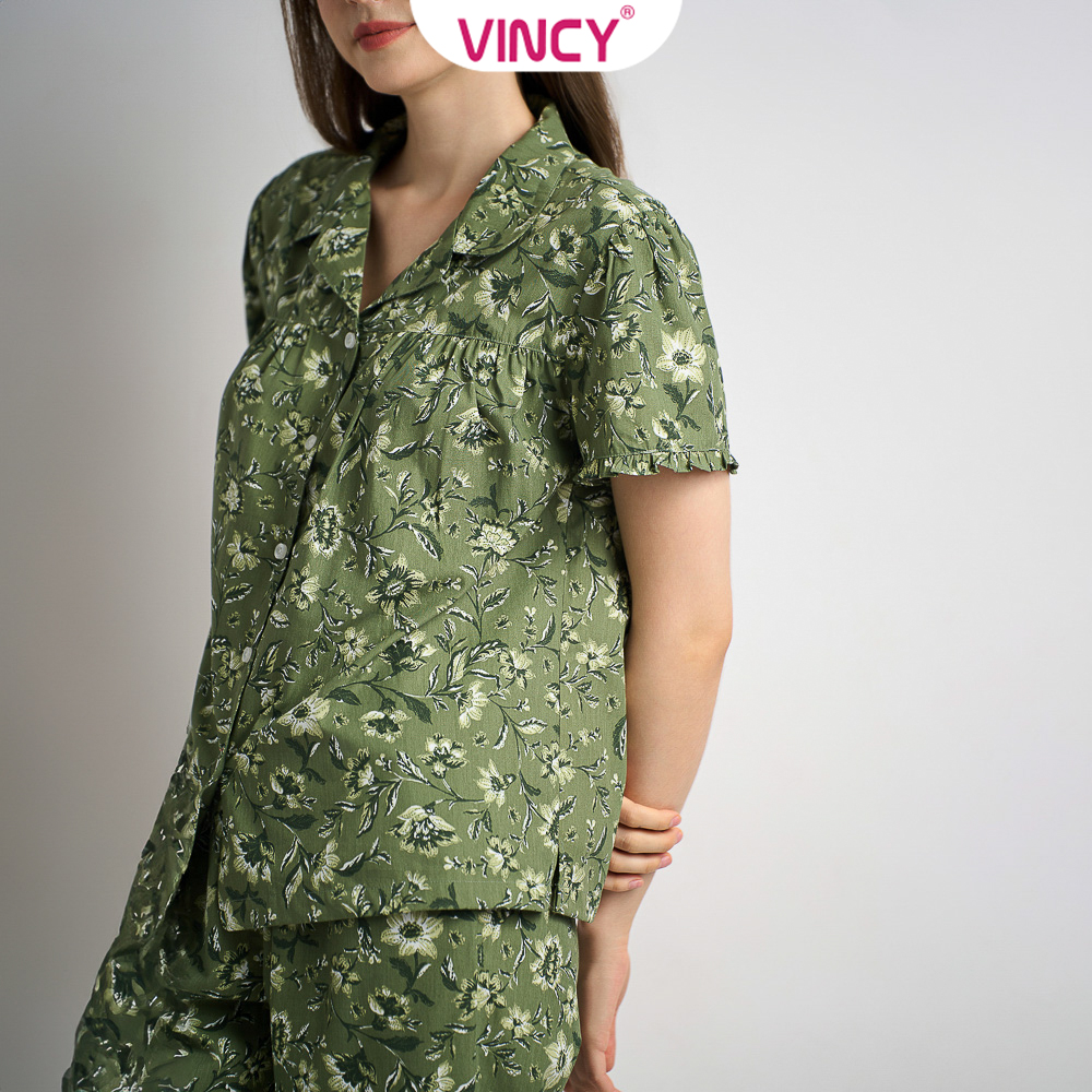 [Mua 3 giảm 20%, mua 2 giảm 15%] Bộ Đồ Satin Lửng Nữ Vincy BLS050W31