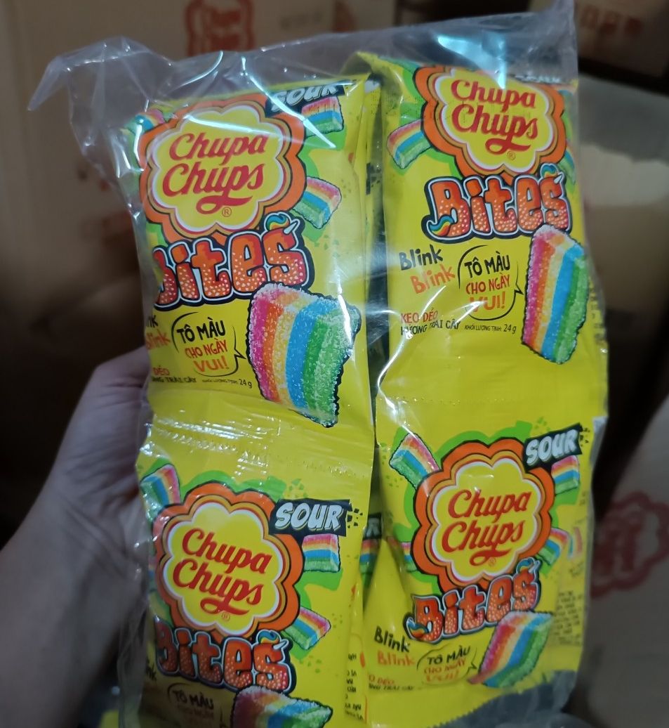 Chupa Chups sour bites bịch 16 gói