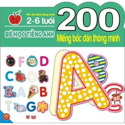 200 miếng bóc dán thông minh - bé học tiếng anh