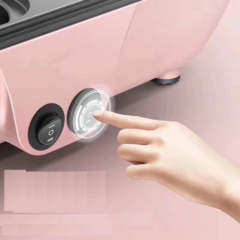 Nồi lẩu nướng 2 in 1, bếp lẩu nướng 2 ngăn đa năng mini Hàn Quốc
