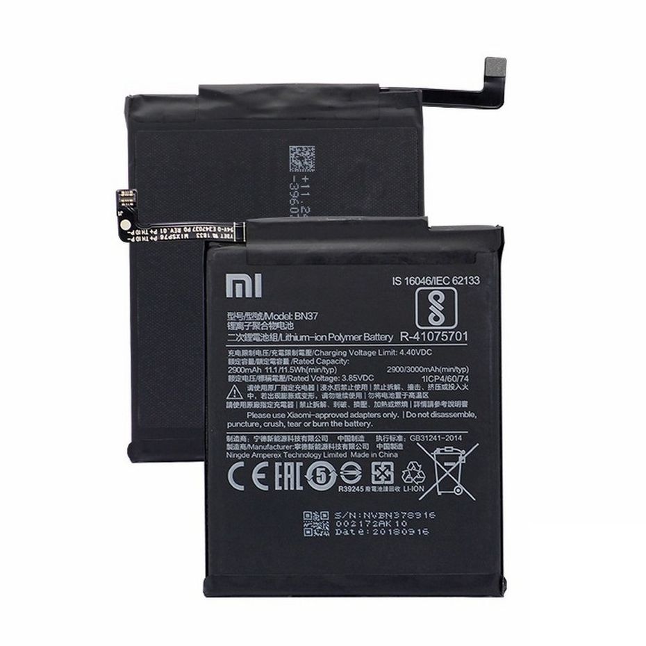 Pin xiaomi redmi 6 / redmi 6a / bn37 / 3000mah - hàng nhập khẩu