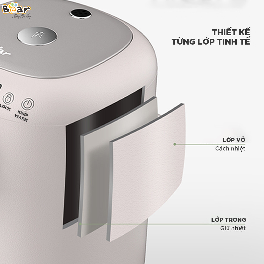 Bình thủy điện thông minh 3L Bear KE-B30V1
