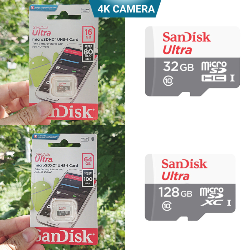Thẻ nhớ Micro SD Ultra Class 10 16G 32G 64G 128G cho máy quay, camera hành trình, an ninh