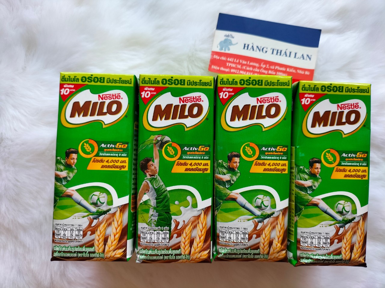 Lốc 8 hộp sữa Milo Thái Lan 180ml