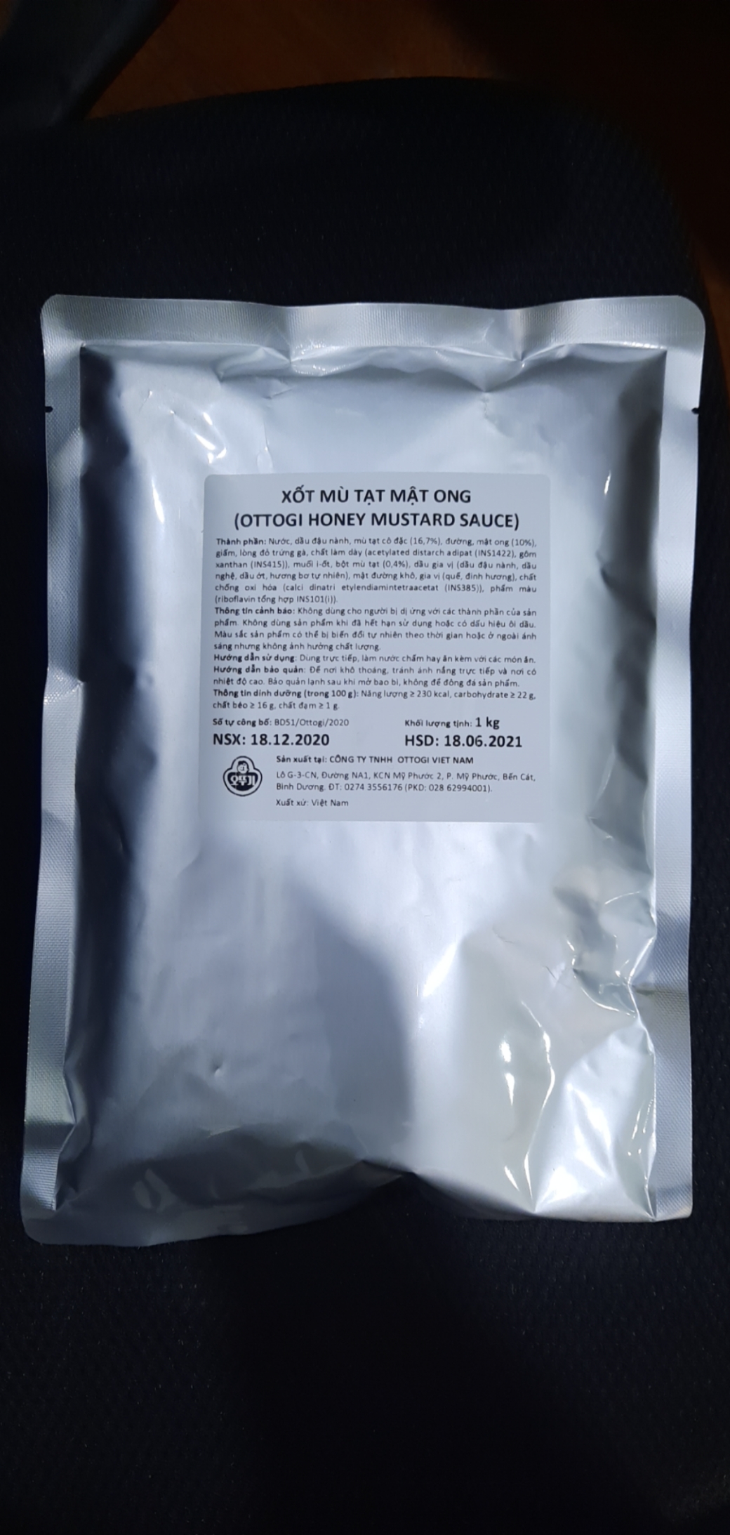 Xốt Mù Tạt Mật Ong Ottogi 1kg