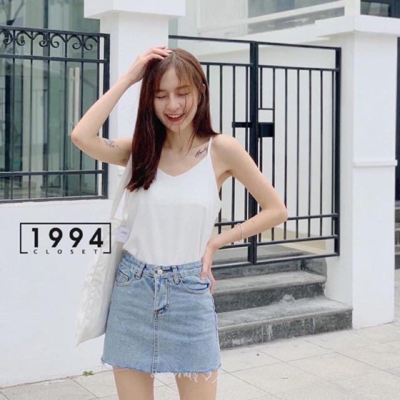 [HCM]ÁO 2 DÂY BASIC VINTAGE SIÊU HOT ÁO 2 DÂY CỔ TIM NHIỀU MÀU KIỂU BASIC DỄ PHỐI ĐỒ