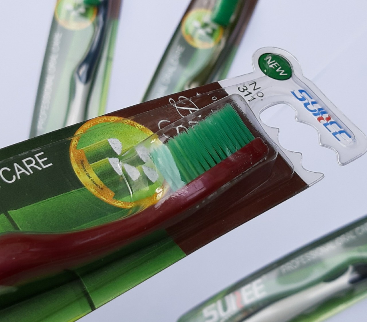 [HCM] 1 bamboo toothbrush with fluff for gum care Suree Thailand