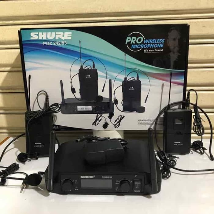 Micro PGX 242/93 Kiểu Micro cài đầu, 2 Micro cài - Hàng nhập khẩu