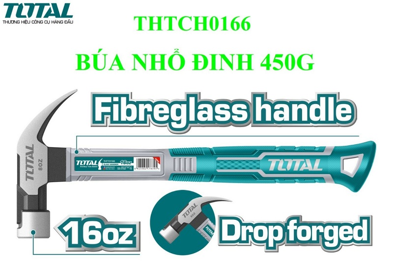 Búa nhổ đinh 16oz/450g Total THTCH0166