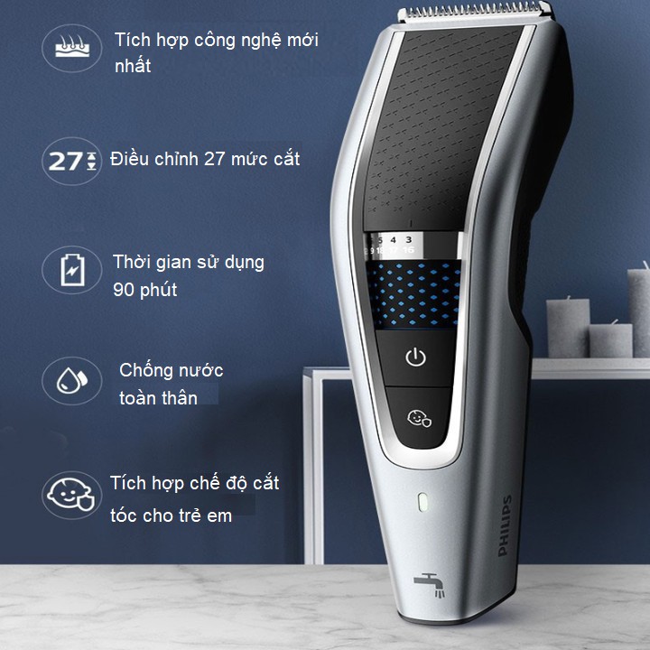 Tông đơ cắt tóc thương hiệu cao cấp Philips: HC5690/15