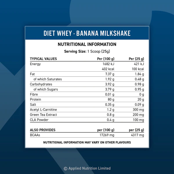 Applied Nutrition Diet Whey Protein 1kg