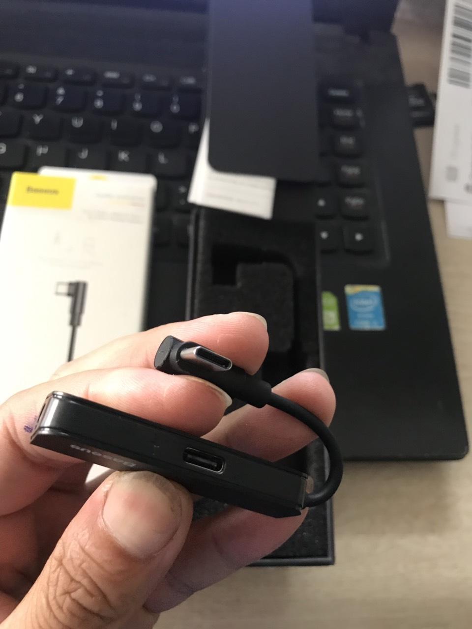 Cáp chuyển đổi Type-C to Type-C + Audio 3.5mm Baseus L53