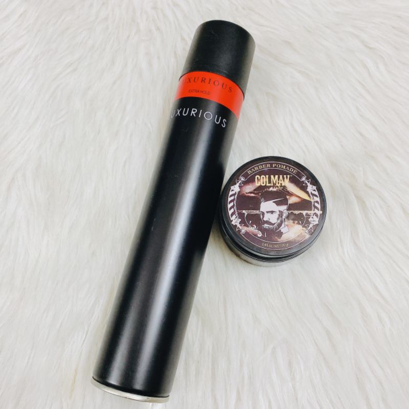 Combo Gôm xịt tóc nam giữ nếp và sáp vuốt tóc BluMaan
