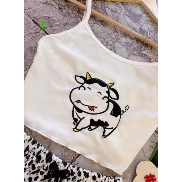BỘ QUẦN ĐÙI VÀ ÁO DÂY BÒ SỮA HSU1