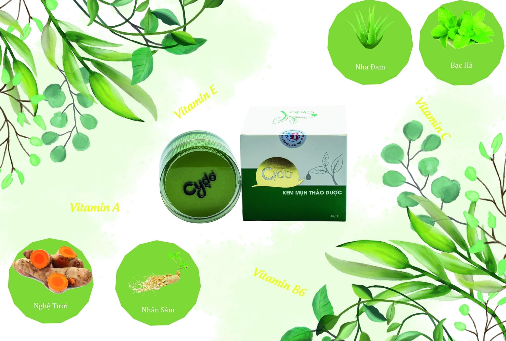 KEM MỤN THẢO DƯỢC CYDO