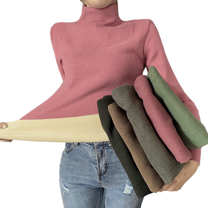 Áo Giữ Nhiệt Nữ, Cổ 3 Phân Lót Lông Mutie (Túi Zip)