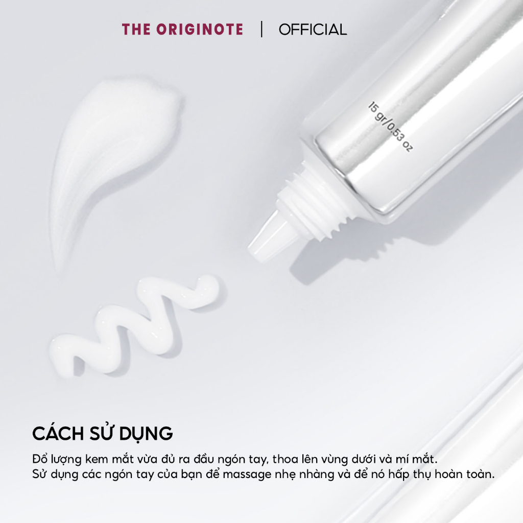 Combo kem dưỡng ẩm và kem mắt The Originote Hỗ trợ dưỡng ẩm da mặt giảm thâm quầng thâm mắt skincare