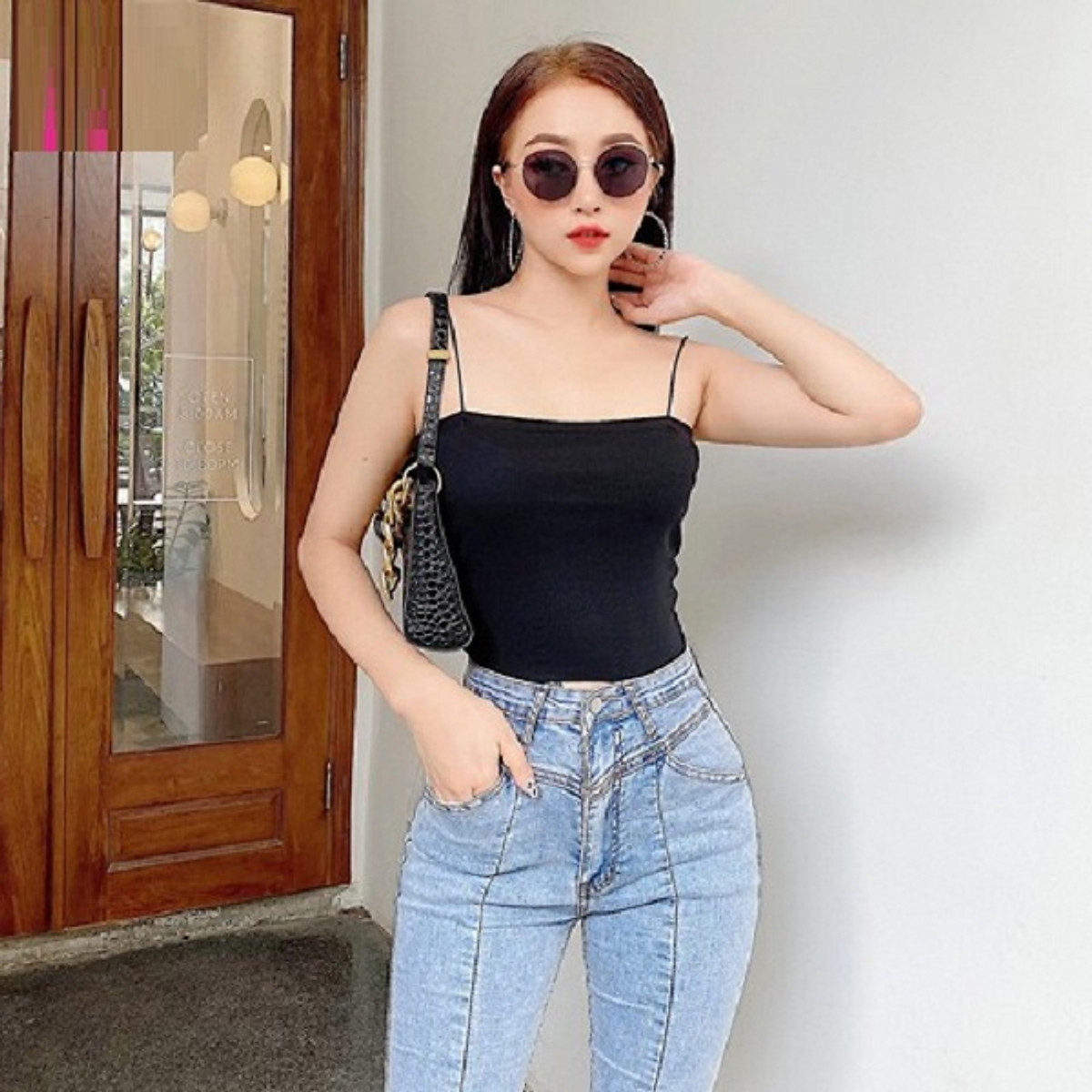 áo 2 dây sợi bún chất đẹp - dễ mix đồ