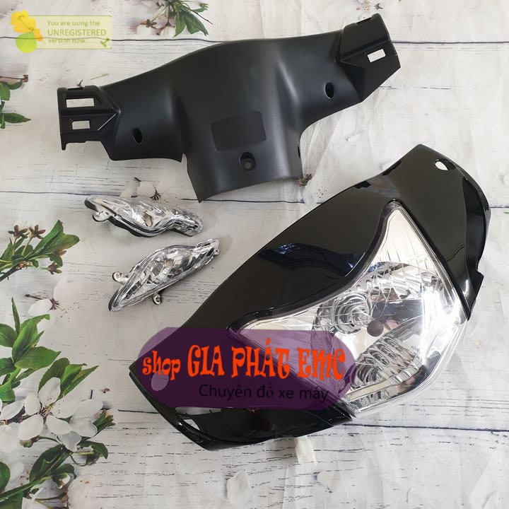 [ 4 món ]ỐP đầu trước xe Wave RS [ GIÁ ƯU ĐÃI ] màu ĐEN  KÈM BÓNG / Wave alpha / Wave S100