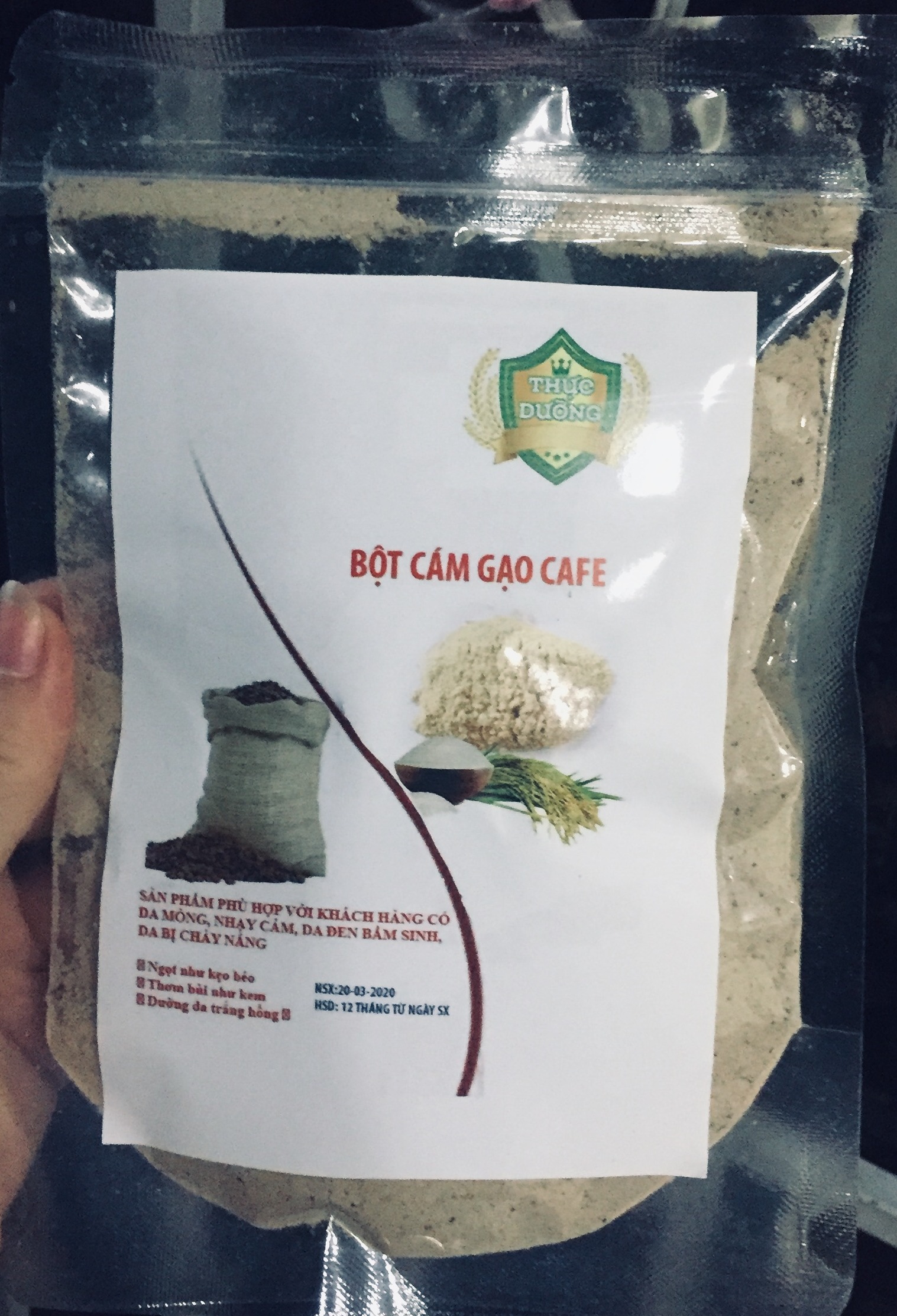 Gói cám gạo cà phê 1kg