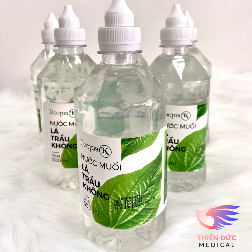 Nước muối sinh lý lá trầu không chai 500ml