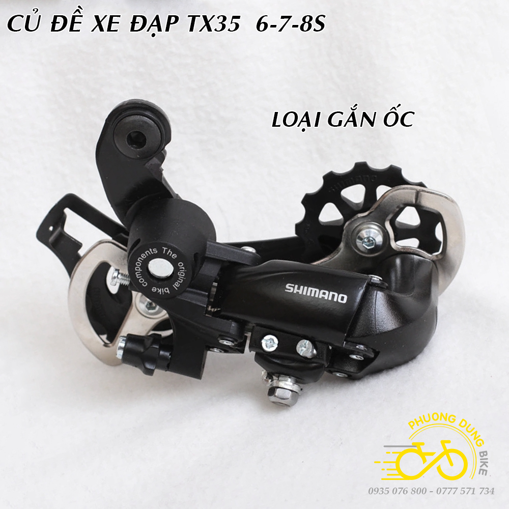 Củ cùi đề sau xe đạp RD TX35 6 7 8 Speed
