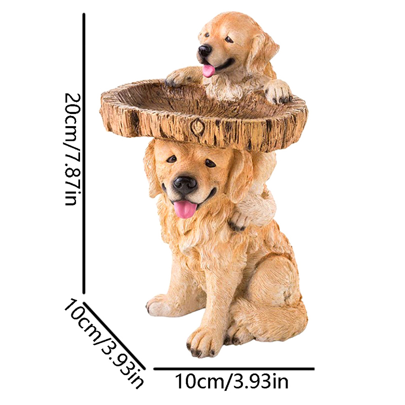 Nhựa gấu trúc birdbath polyresin Antique Vườn Chim tắm cho nhà vườn sân vườn trang trí sân vườn ngoài trời trang trí sân đài phun nước
