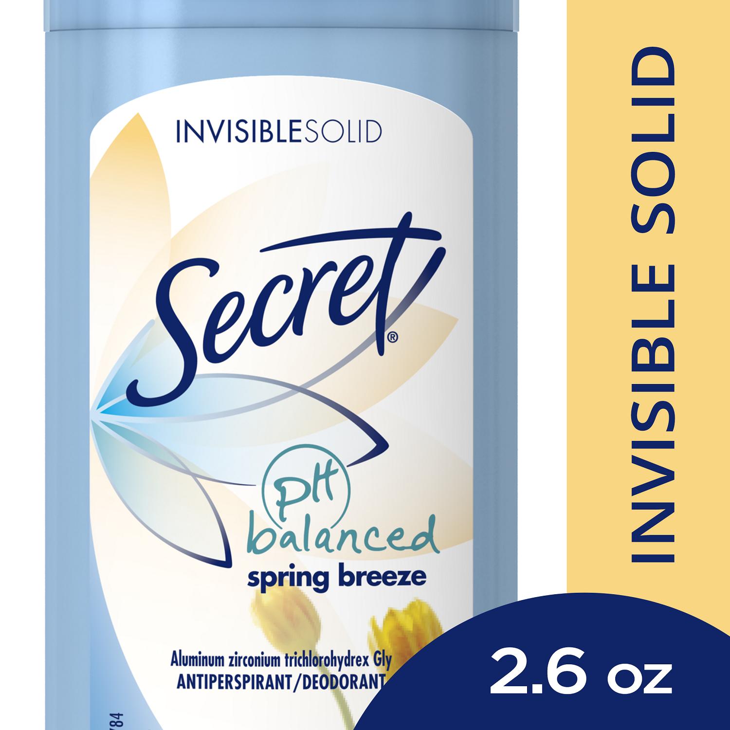 Lăn Khử Mùi Secret Invisible Solid Ph Blanced 73g # Spring Breeze