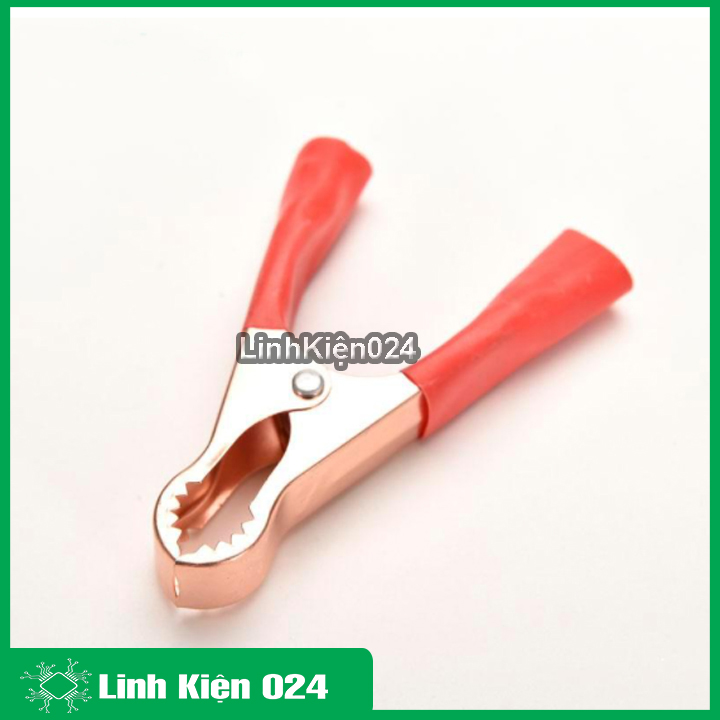 Kẹp bình ắc quy to 8cm ( 1 Đỏ - 1 Đen )
