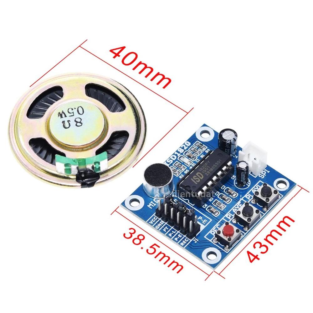 [HCM]Mạch Thu Phát Âm Thanh ISD1820 - V2