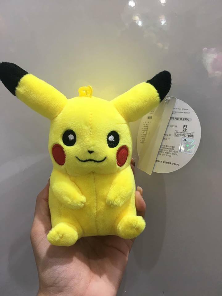 Móc khóa gấu bông Pikachu dễ thương
