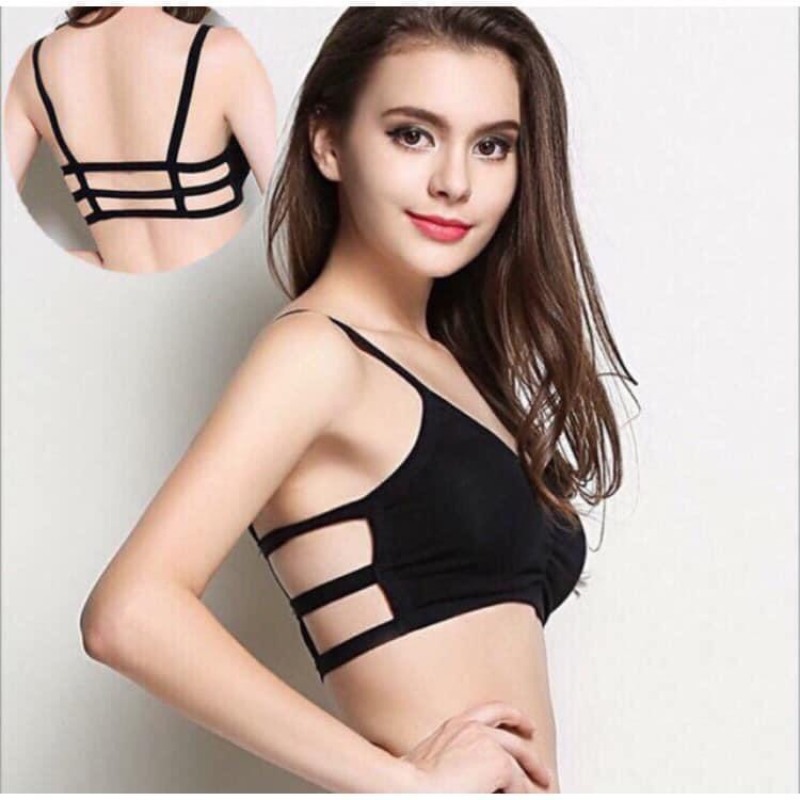 Set Áo Bra 3 dây có 2 màu đen , trắng