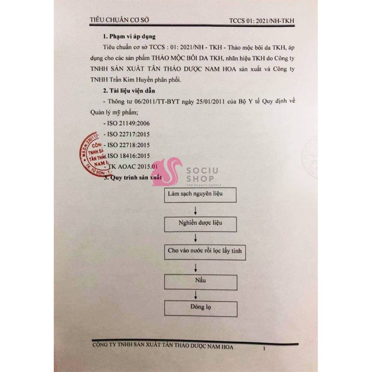Thảo mộc bôi da Trần Kim Huyền