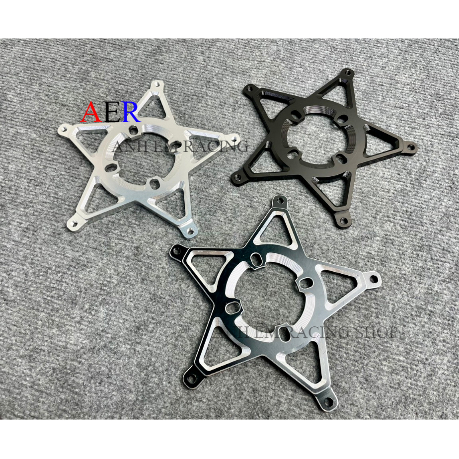 Lòng đĩa nhôm cnc cho satria raider fi đi bánh căm hay mâm 4 lỗ đĩa