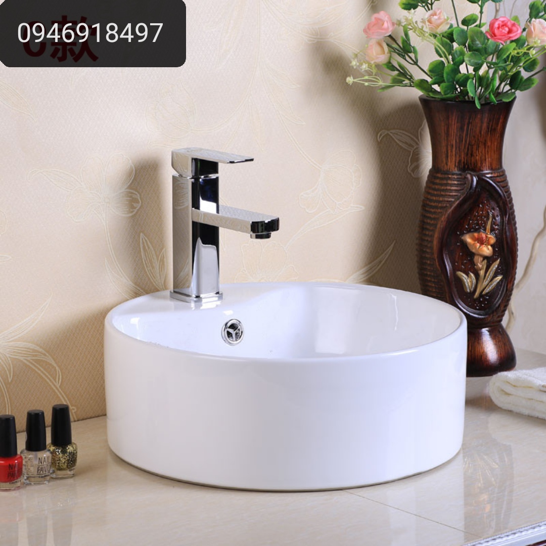 chậu lavabo đặt bàn đá