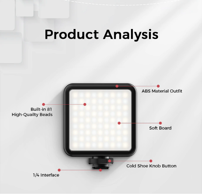 Đèn led video mini VIJIM VL81 Ulanzi.