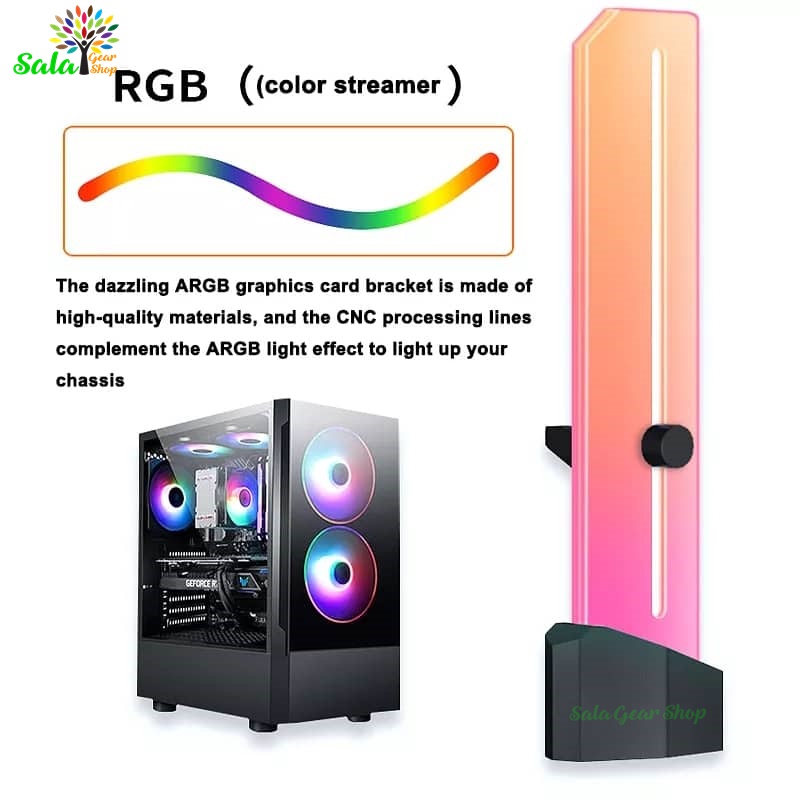 Chống xệ VGA LED ARGB chất liệu Acrylic