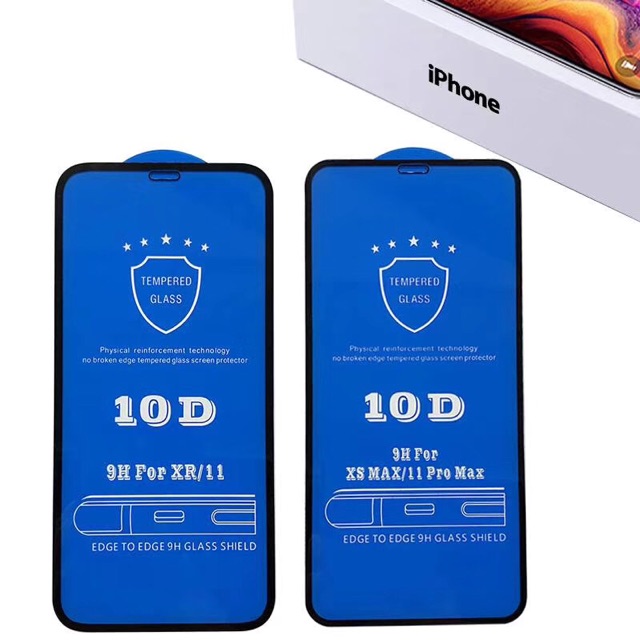 [HCM][SIÊU RẺ] Kính Cường Lực iPhone 9D 10D Full Màn Hình