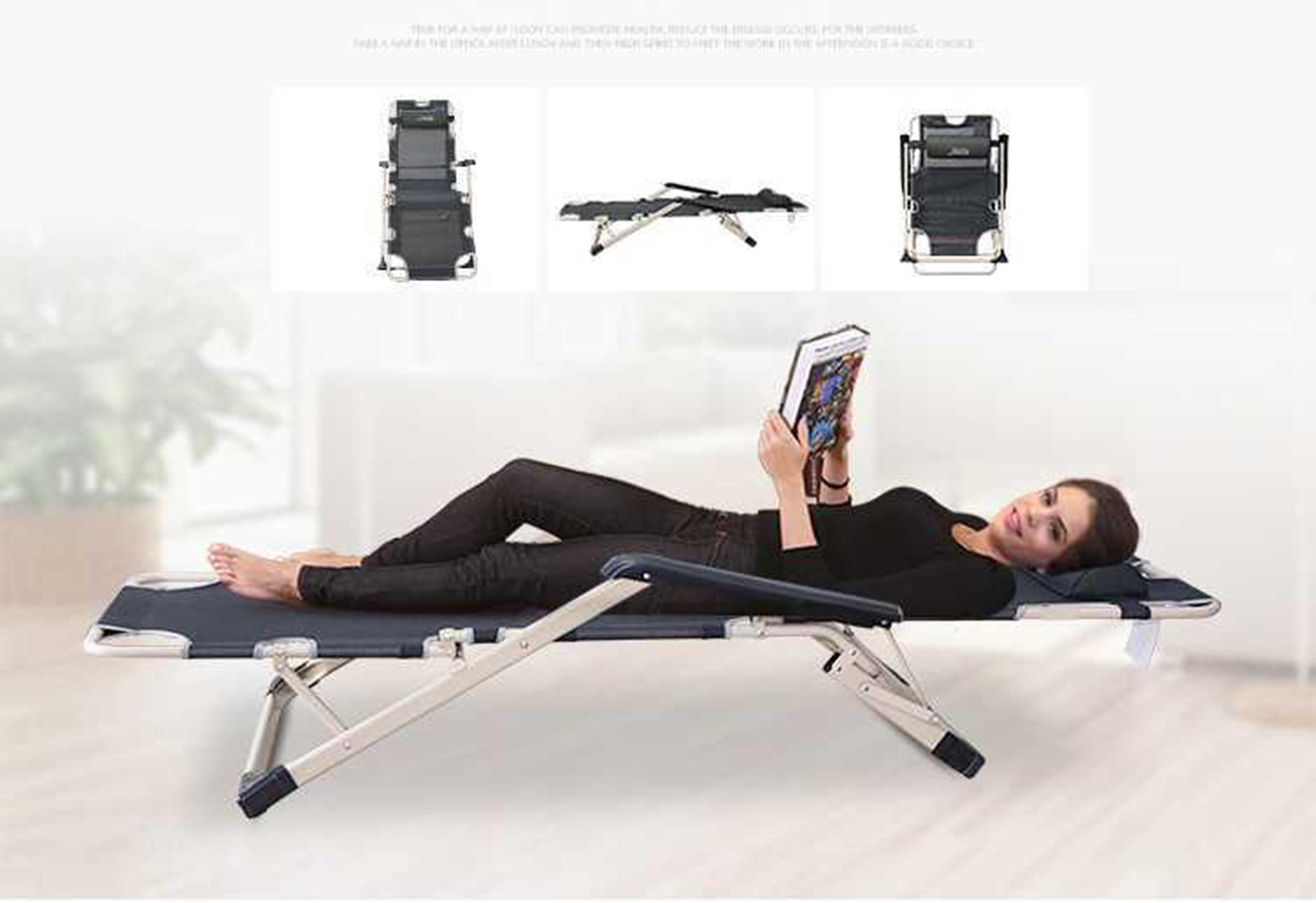 ghế xếp thư giãn + Đệm 3D cao cấp