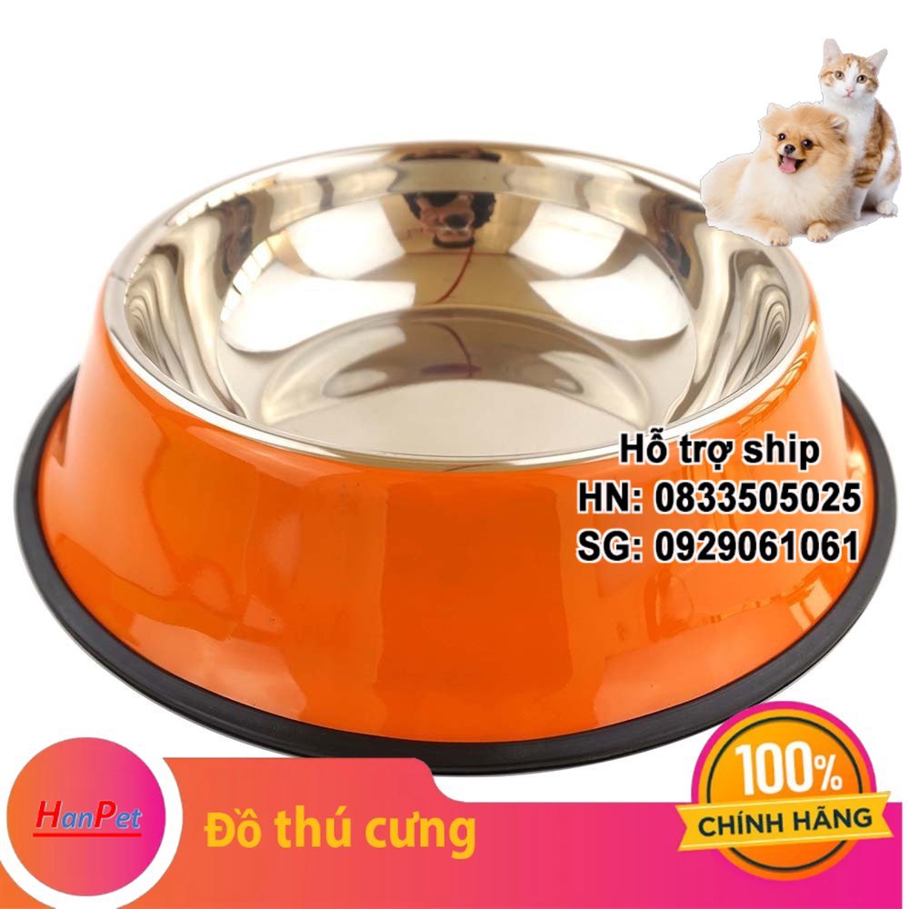Hanpet - Bát / Chén ăn inox Không gỉ sét Bát inox cho chó mèo siêu bền ...