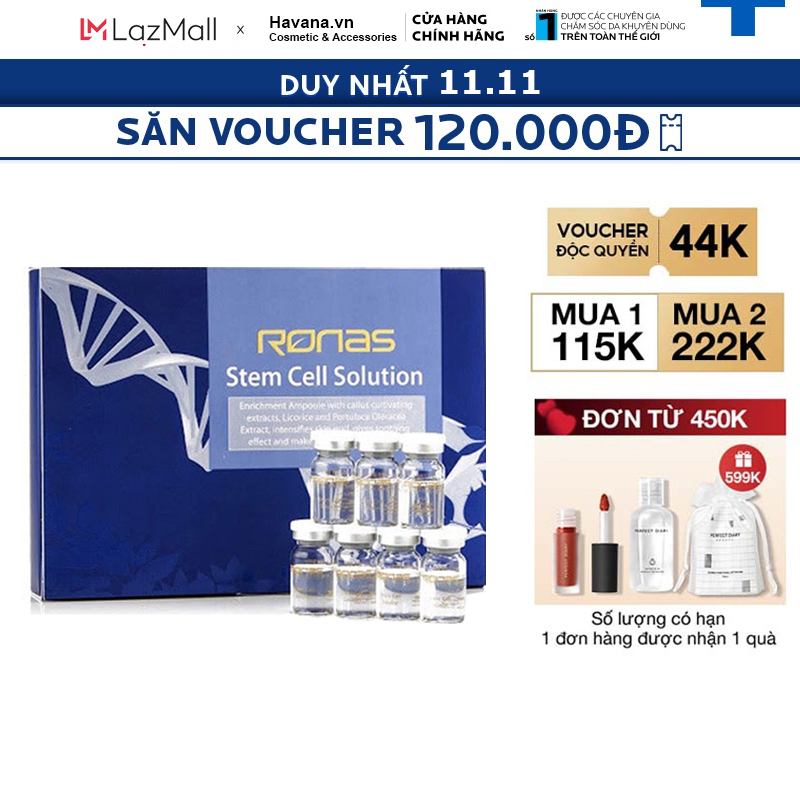Tế bào gốc Ronas Stem Cell Solution Hàn Quốc Chính Hãng