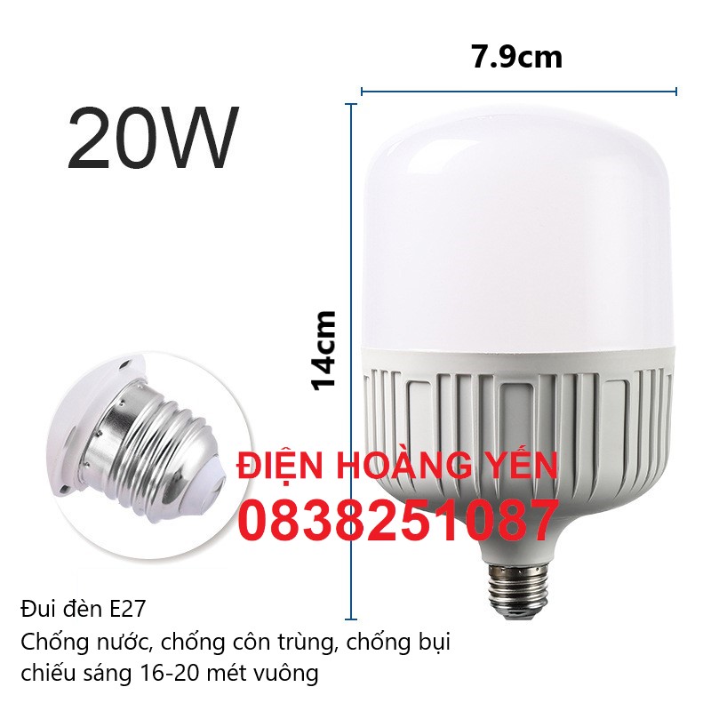 Bóng đèn Led 20W 30W cao cấp-siêu tiết kiệm