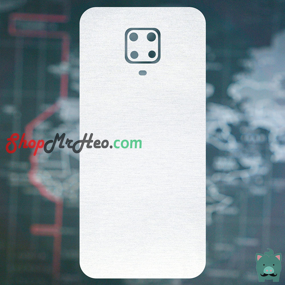 [HCM]Skin Dán Mặt Sau Lưng Vân Nhôm Xiaomi Redmi Note 9 - Note 9s