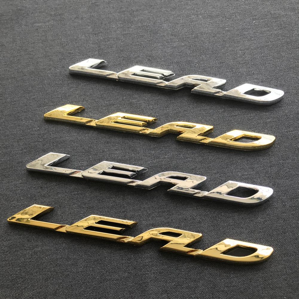TEM DÁN XE CHỮ NỔI LEAD MÀU BẠC
